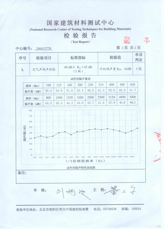 深圳隔音門窗隔音玻璃--檢測(cè)報(bào)告 深圳隔音門窗隔音玻璃--檢測(cè)報(bào)告